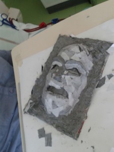 Masque papier mâché