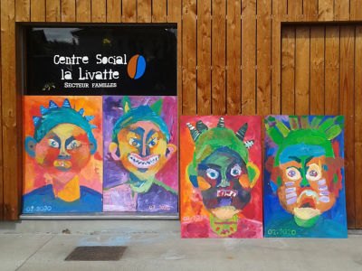 Portraits « Méchants » au centre social la Livatte – Roanne
