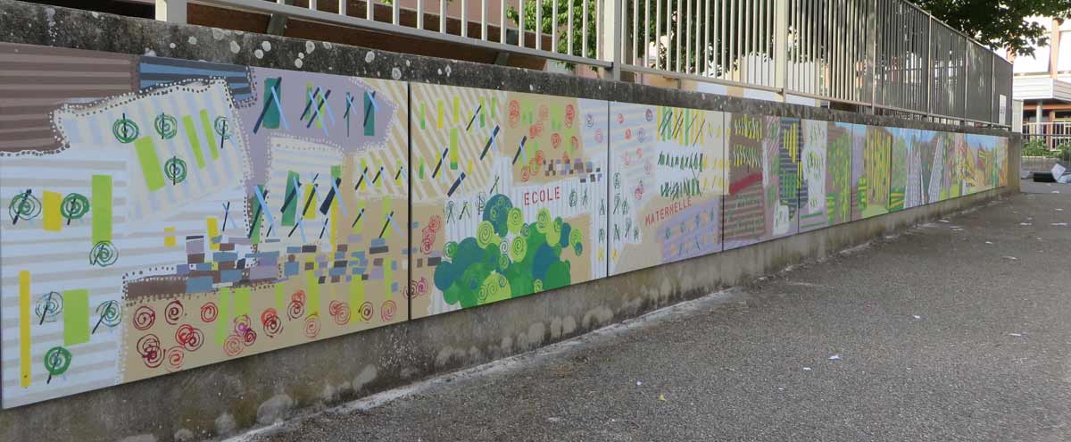 Fresque de la maternelle d'Ampuis