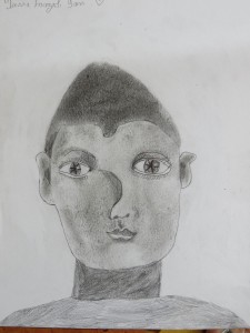 Dessin au crayon gris