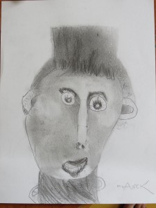 Autoportrait d'enfant