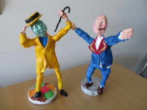 Figurines en plâtre