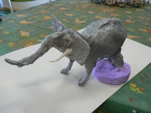 Petit modelage en plâtre