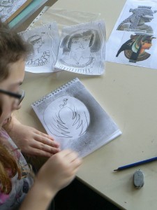 Dessiner à l'école