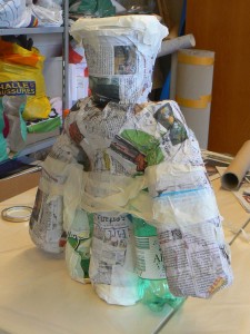 Forme en papier mâché