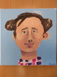 Portrait à l'acrylique