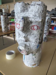 Sculpture en papier mâché