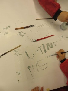 Calligraphie à la maternelle