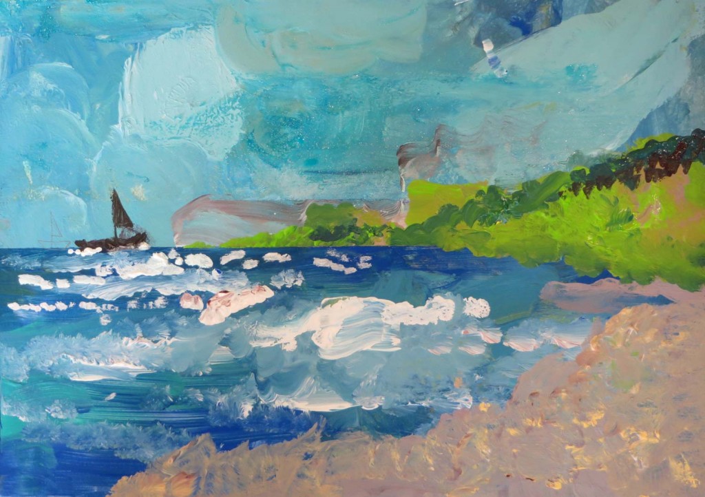 Paysage de bord de mer