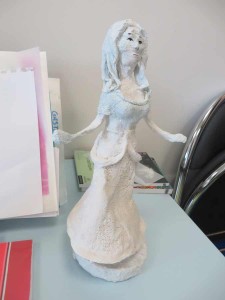 Figurine de princess en plâtre