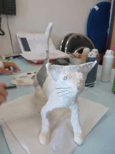 Petite sculpture de chat