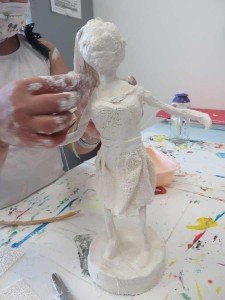 Statuette en plâtre