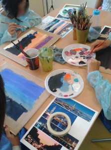 Atelier peinture avec les enfants