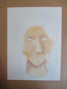 Peindre le visage à l'aquarelle