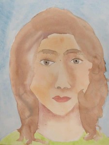 Autoportrait à l'aquarelle