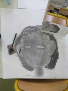 Portrait au crayon à papier