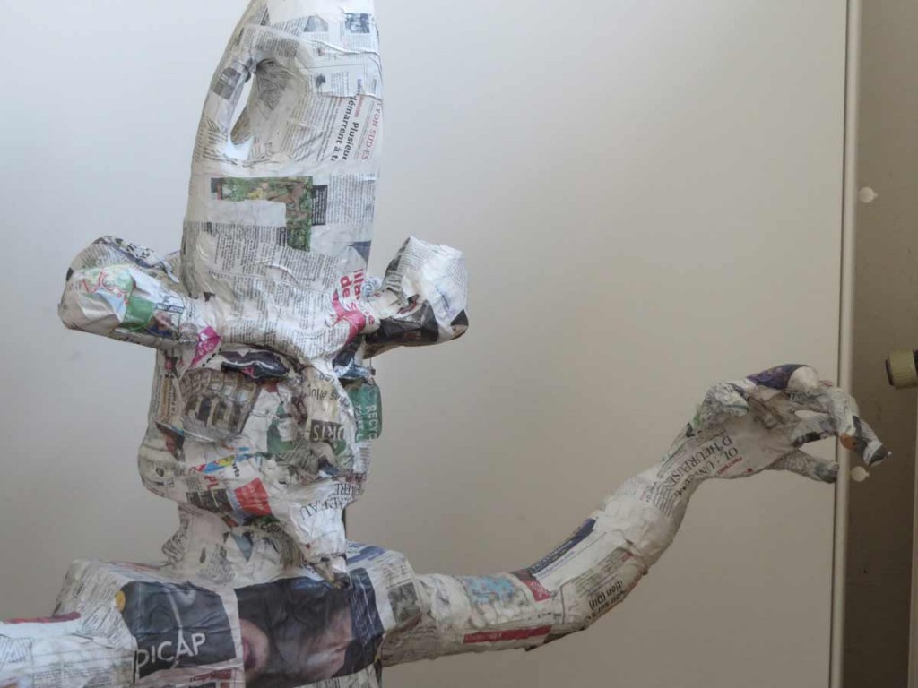 Sculpture en papier mâché