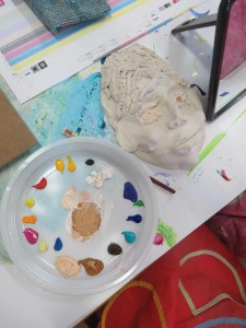 Palette de couleurs pour peindre les portraits