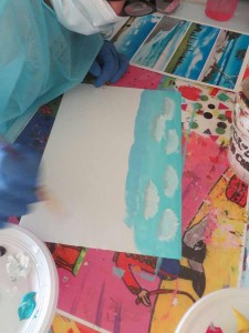 Atelier peinture avec les enfants