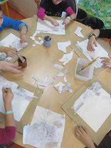 Atelier avec les enfants hospitalisés