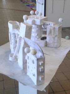 Maquettes en papier blanc