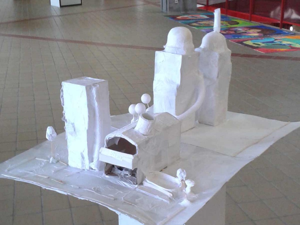 Maquettes en papier blanc