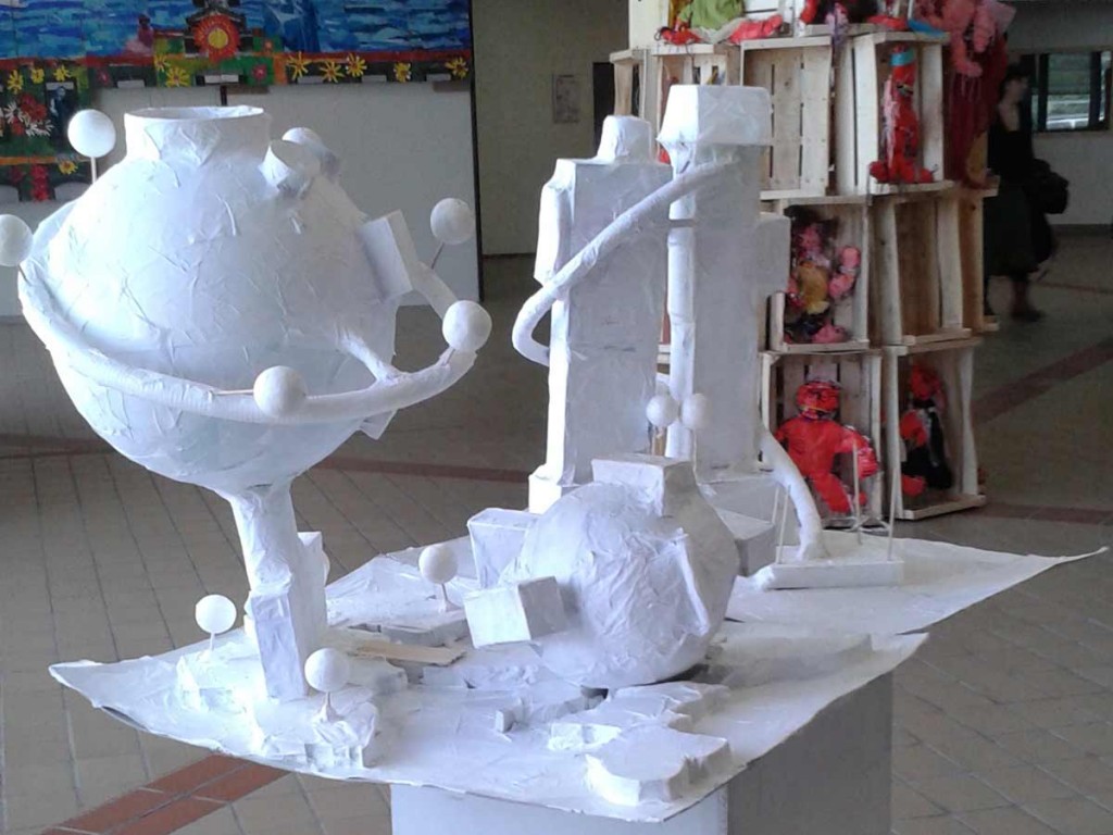 Maquettes des projets de reconstruction des tours