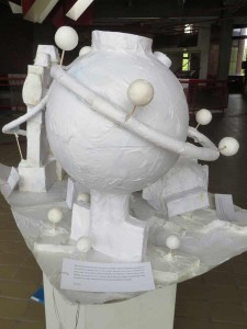 La maquette exposée à l'Espace Baudelaire