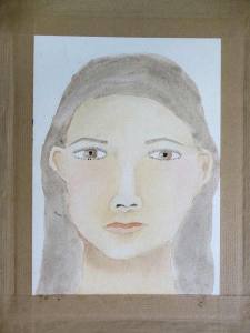 Autoportait à l'aquarelle