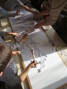 Enfants de grande section maternelle qui travaillent