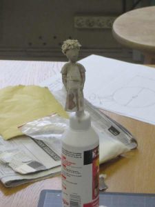 Ebauche de Petit Prince en papier mâché