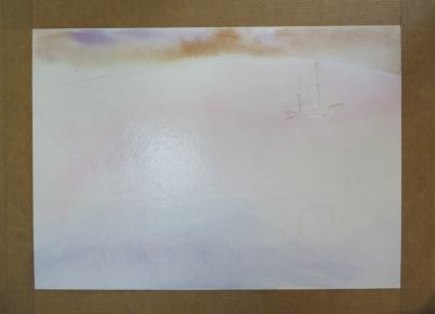 Peindre sur papier humide