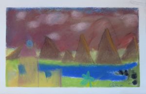 Peindre un paysage avec des craies pastel