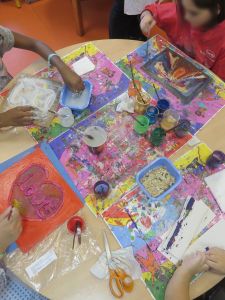 Atelier artistique avec les enfants hospitalisés