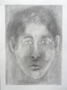 Autoportait au crayon à papier