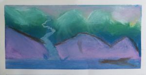 Paysage au pastel