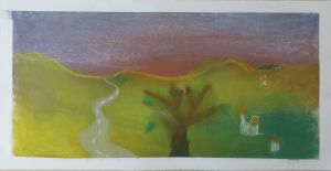 Paysage au pastel