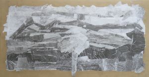 Créer un paysage en papiers gris et blanc