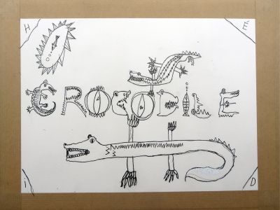 Un crocodile qui détend les enfants