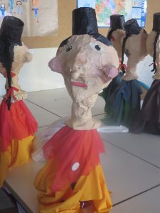 Marionnette en papier mâché