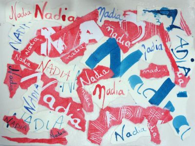 Le tableau calligraphié de Nadia