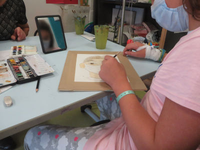 Ateliers de dessin à l'hôpital