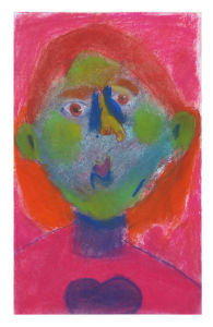 Autoportrait d'enfant en couleur