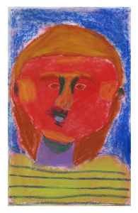 Autoportrait au visage rouge