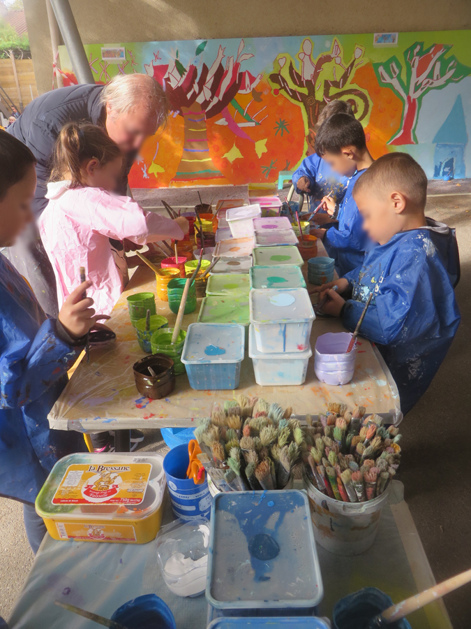 Troisi me Jour De Peinture Avec Les Enfants De CP Artiste 