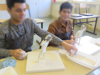 Elèves de la classe de MLDS Allophone au lycée Lamarque à Rillieux-la-Pape