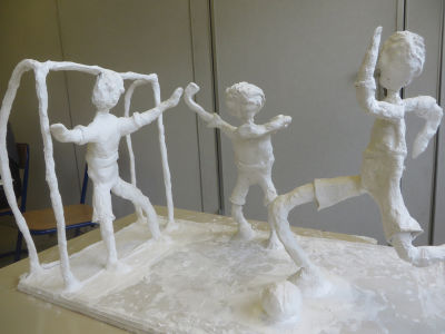 Sculpture en plâtre