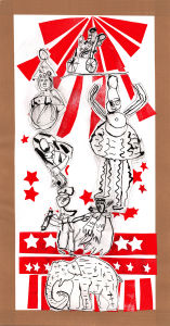 Dessin et collage avec les enfants