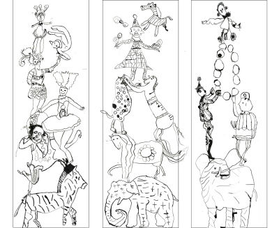Maquettes servant à l'agrandissement