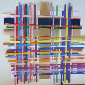 Tisser des bandelettes de couleur
